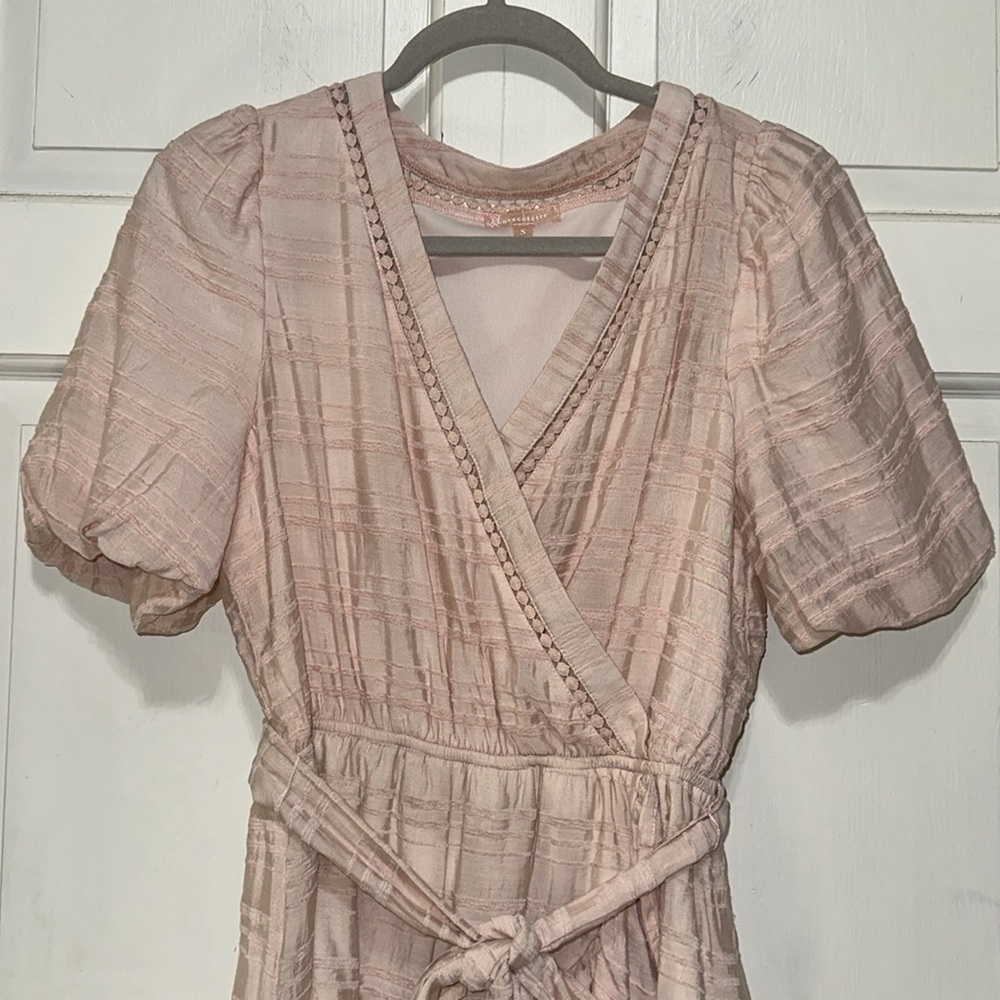 Love Colette Women’s Wrap Baby Doll Mini Dress Small - Picture 4 of 8